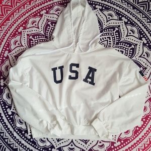 White U.S.A Hoodie